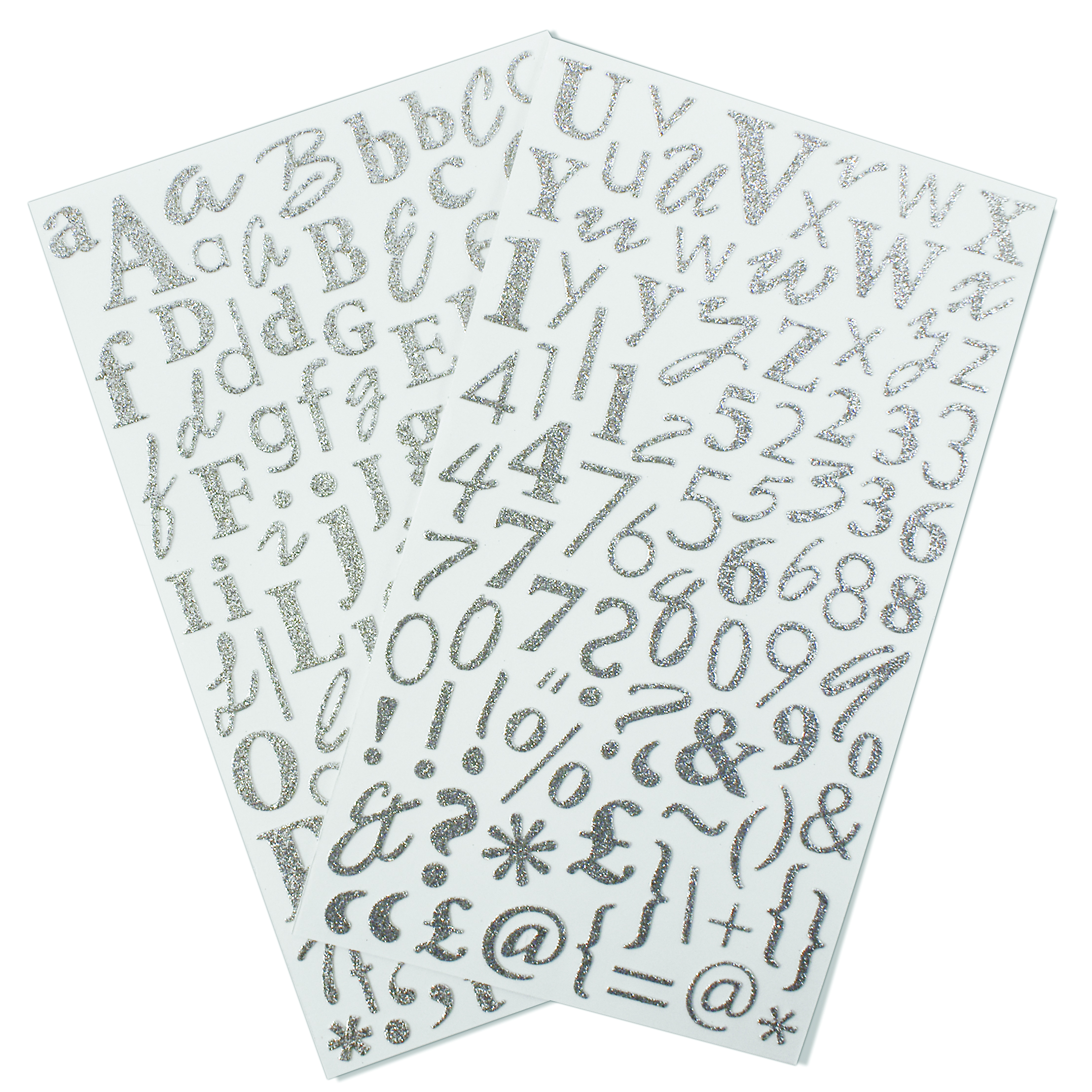 Dovecraft Alphabet Glitter Stickers